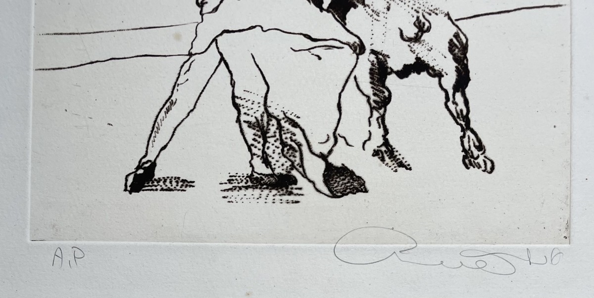 Artwork by Uri Lifschitz, Matador, Made of Etching