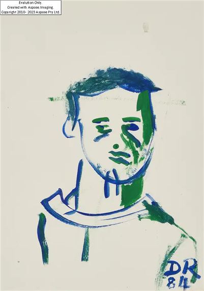 Self portrait by David Robilliard, 1984