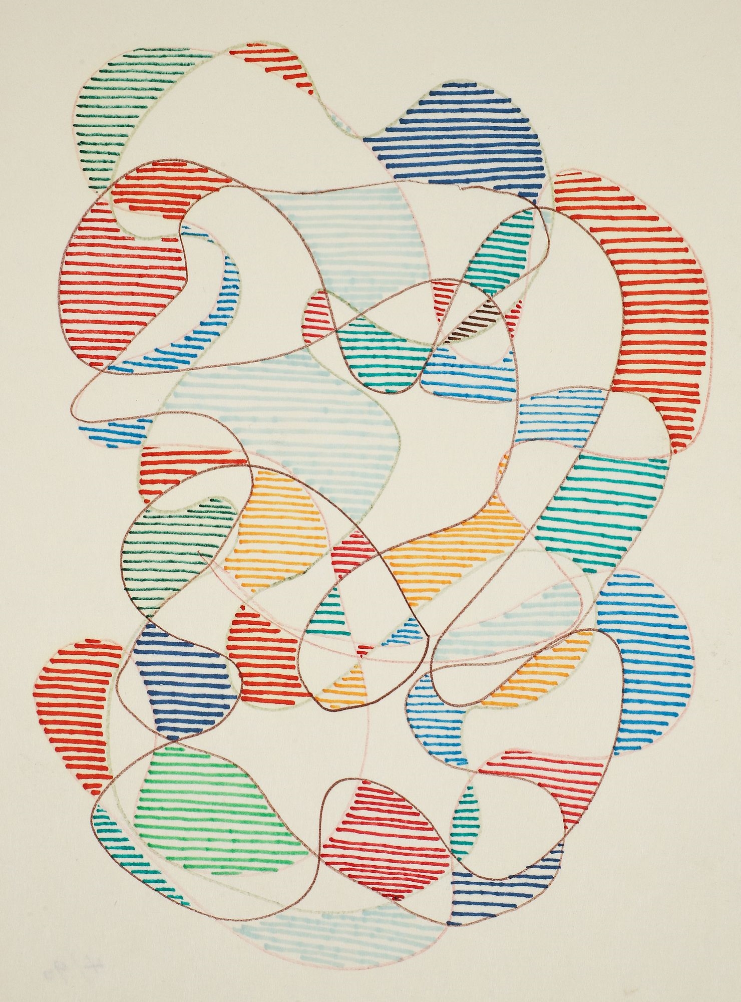 William Glen Davis | 5 Glen Davis Abstract Drawing Studies | MutualArt