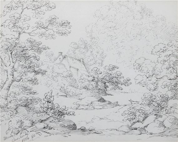 Marsk Mill Cleveland by John Bird, dated 1806