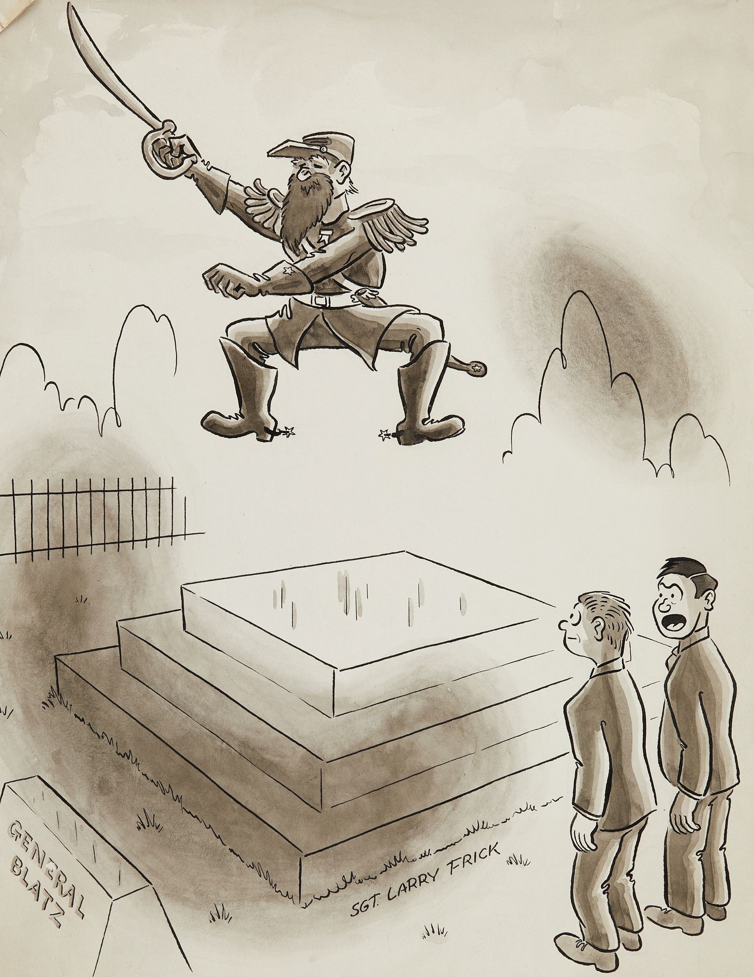 John Lawrence Frick | Larry Frick Someone Stole the Horse! Comic (Circa ...