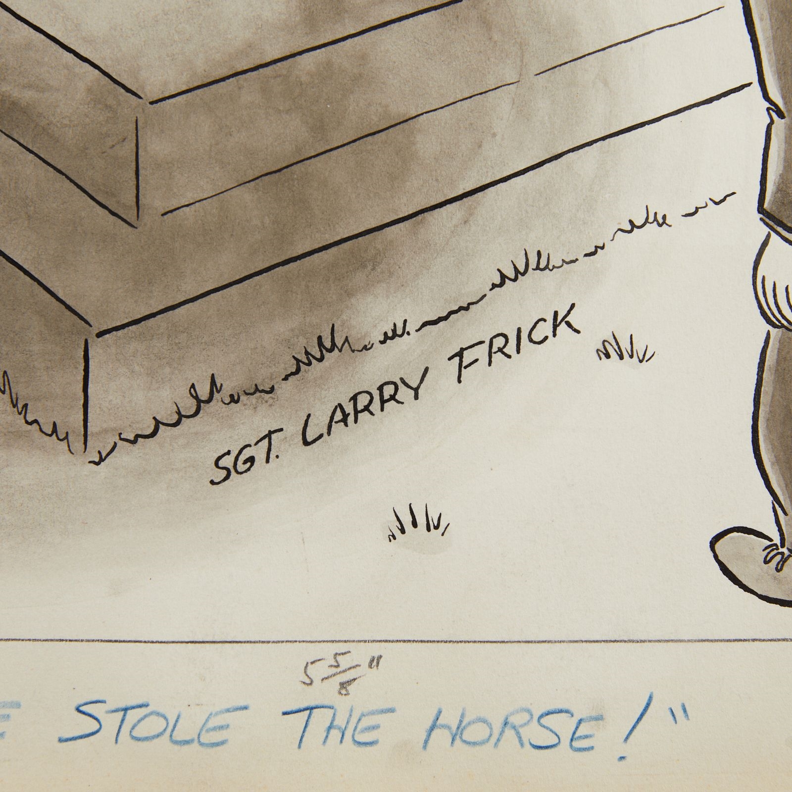 John Lawrence Frick | Larry Frick Someone Stole the Horse! Comic (Circa ...