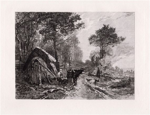 The Woodcutters by Charles-Emile Dameron, 1885
