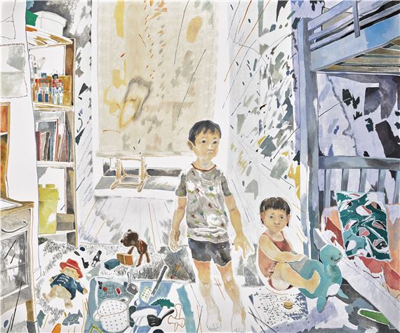 Joel and Tess by Chris Huen Sin Kan, Painted in 2021