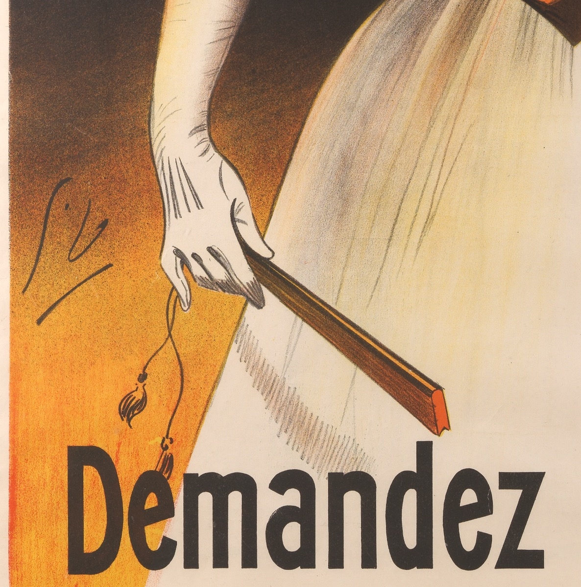 Artwork by Georges Dola, Kina-Lillet, Made of Lithograph in colors on paper, linen backed