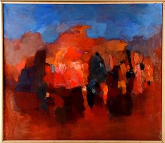 26 Malte Nyberg Tolf 1929-2013 Olja på duk - Malte Nyberg Tolf