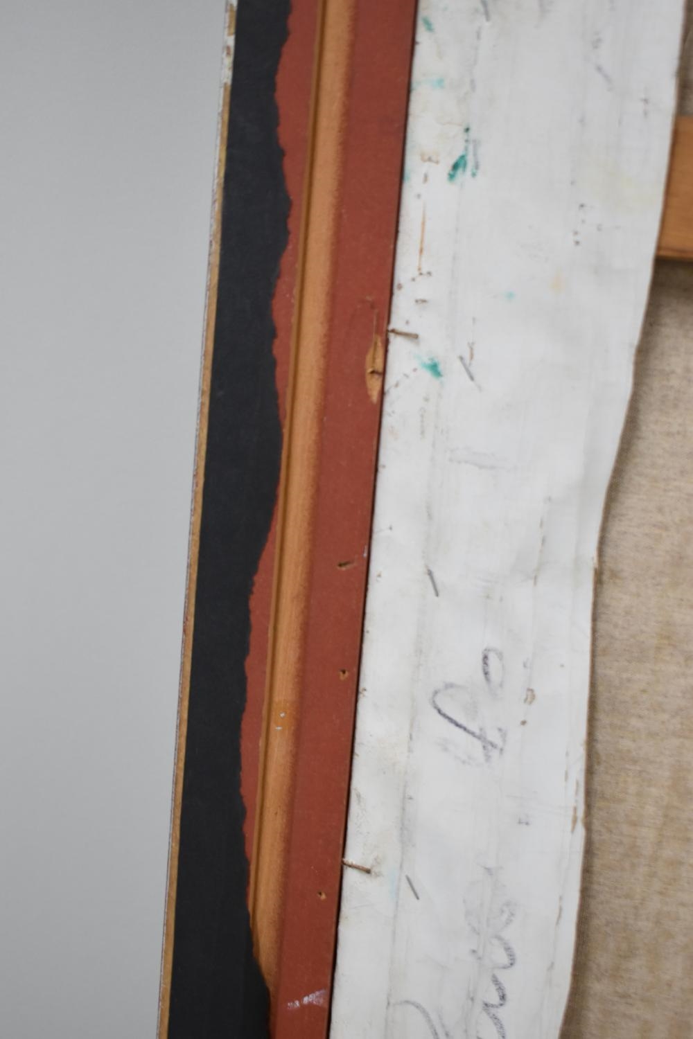 Greta Thyssen | 1925 - 2018 Oil on canvas of nude male in garden (1952) | MutualArt