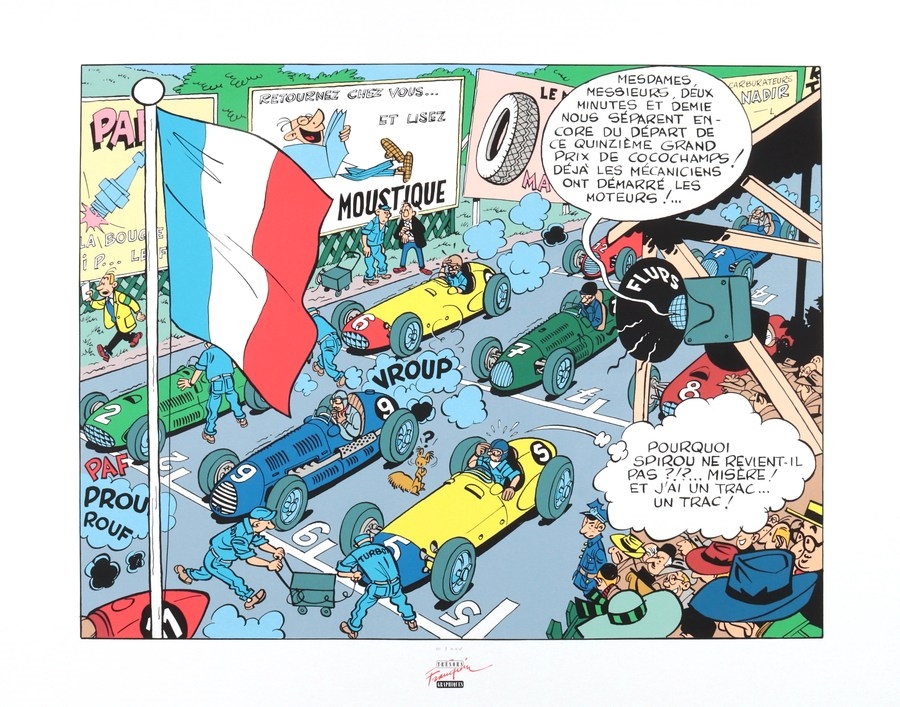 Artwork by André Franquin, Franquin, Made of silkscreen