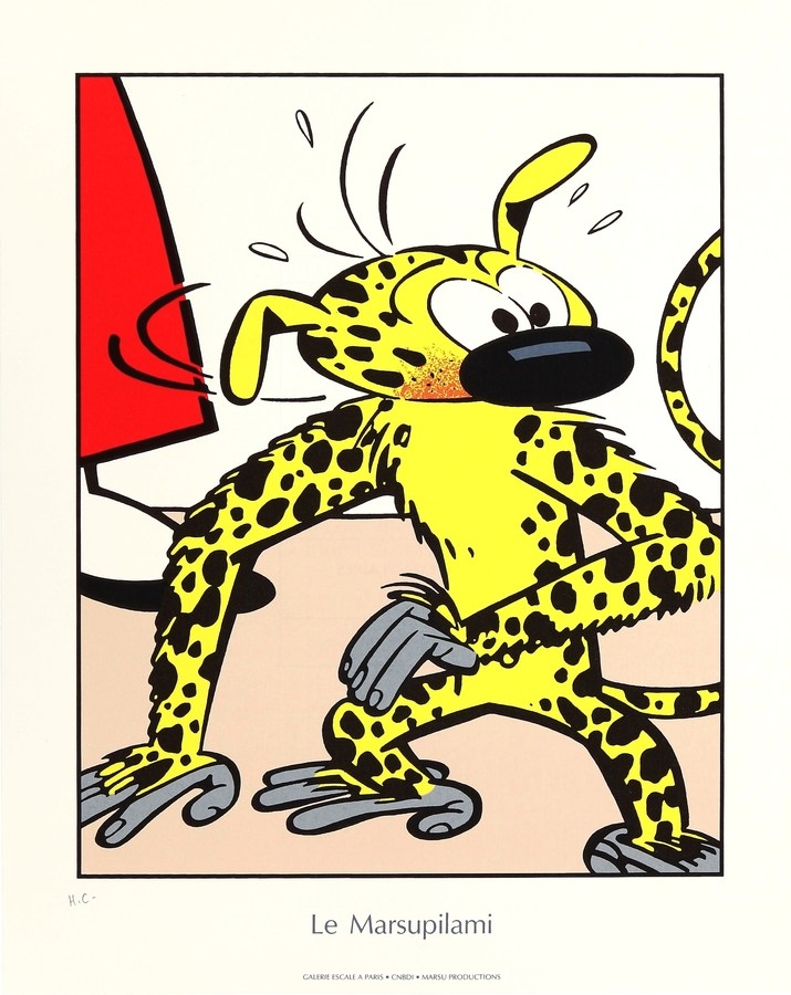 Artwork by André Franquin, Franquin, Made of silkscreen