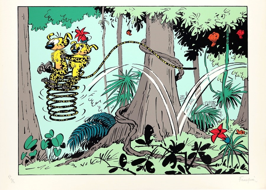 Artwork by André Franquin, Franquin, Made of Serigraphs
