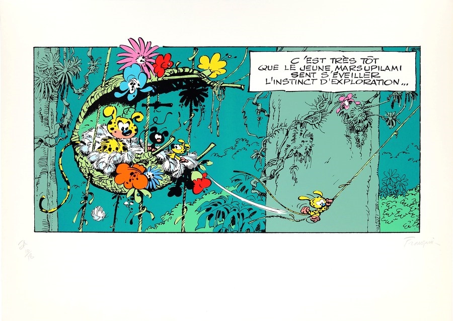 Artwork by André Franquin, Franquin, Made of Serigraphs