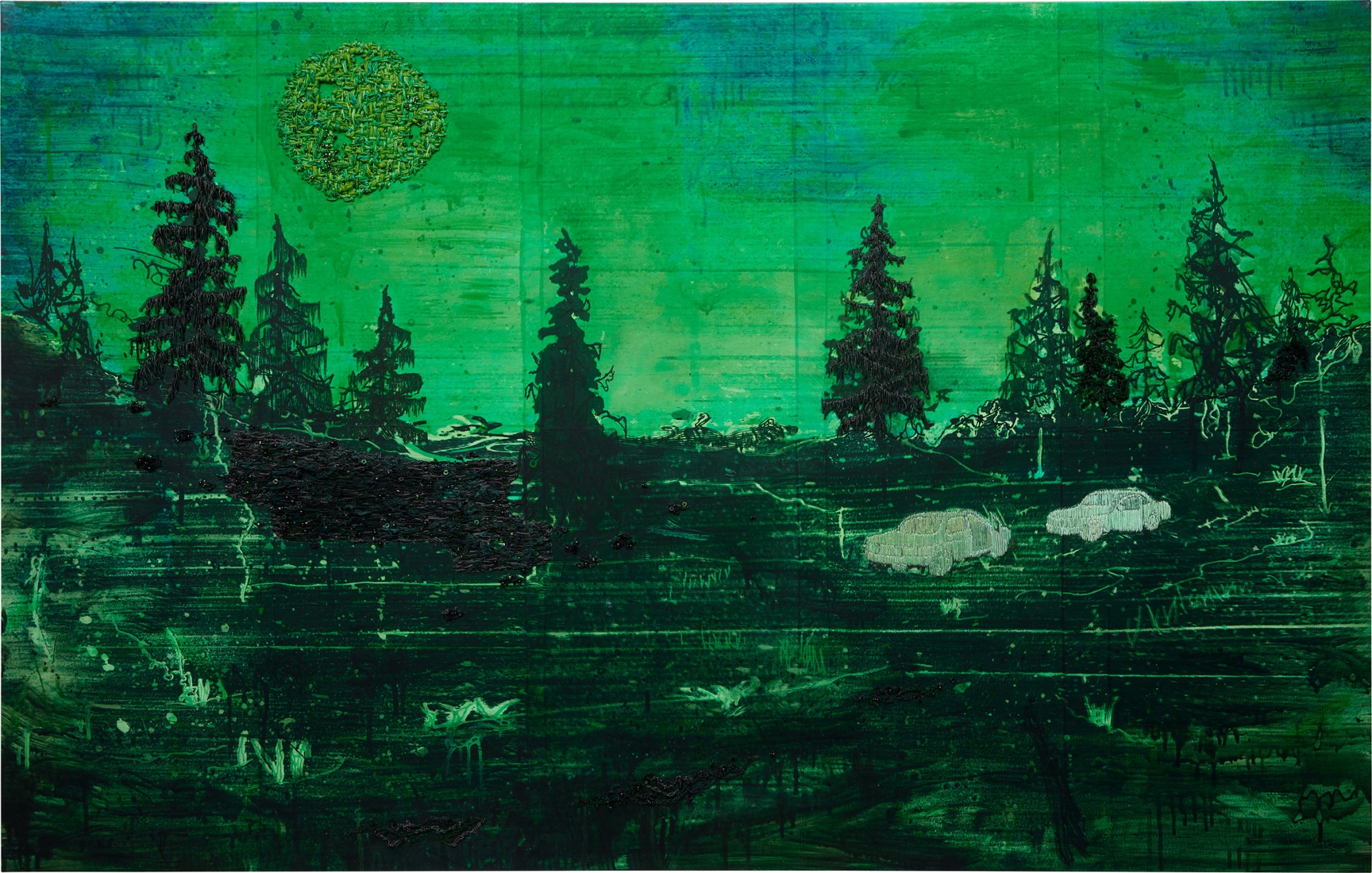 Michael Raedecker | south from tomorrow (2021 - 2022) | MutualArt