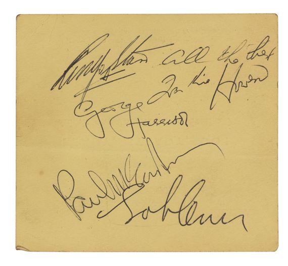 The Beatles | A Rare Autographed Ready, Steady, Go! Press Pass And ...