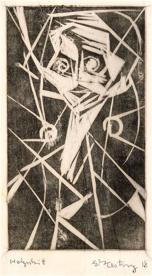Edmund Kesting | Selbstbildnis (1918) | MutualArt