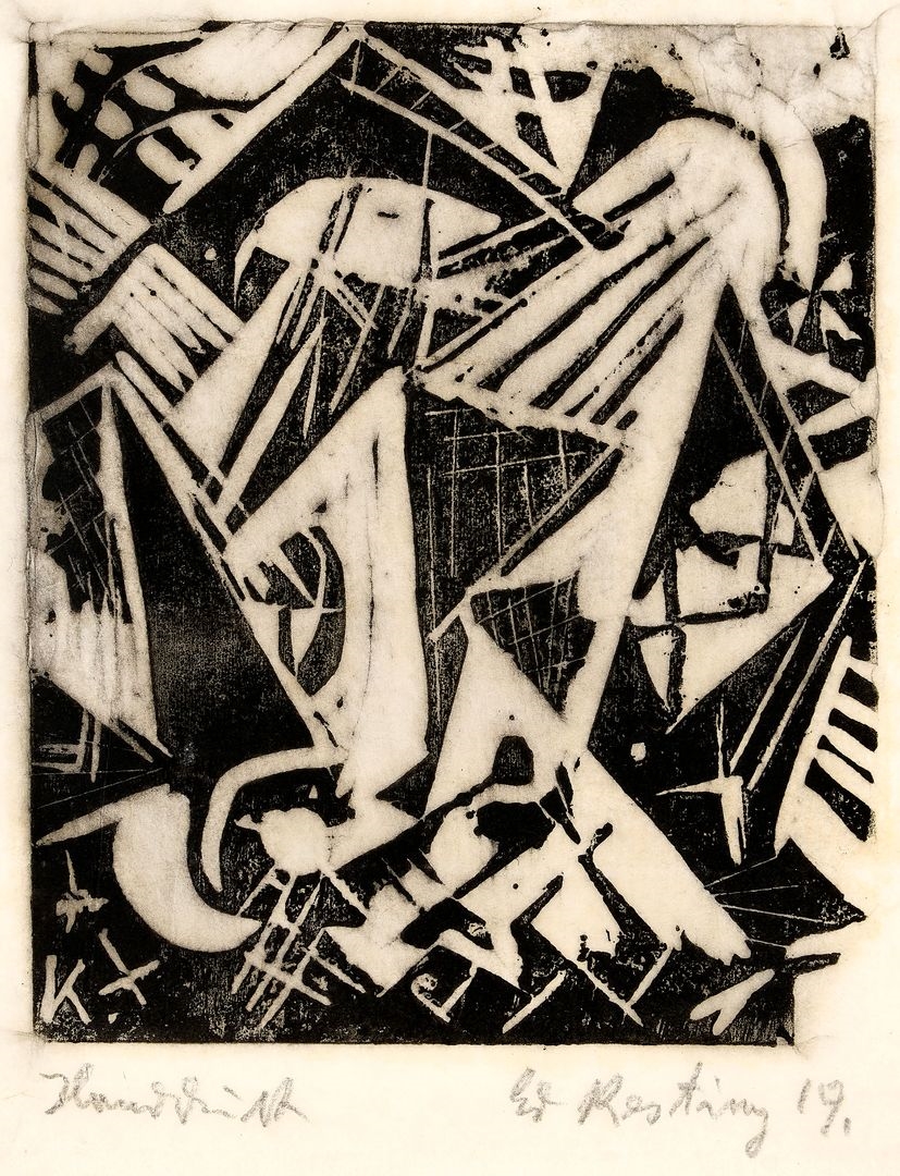 Edmund Kesting | Licht über Häusern (1919) | MutualArt