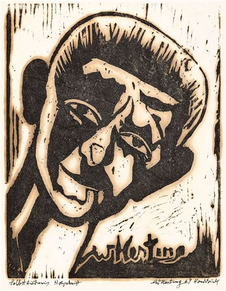 Edmund Kesting | Selbstbildnis (1969) | MutualArt