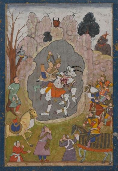 Indian School, 19th Century | India, 19th century Miniature depicting ...