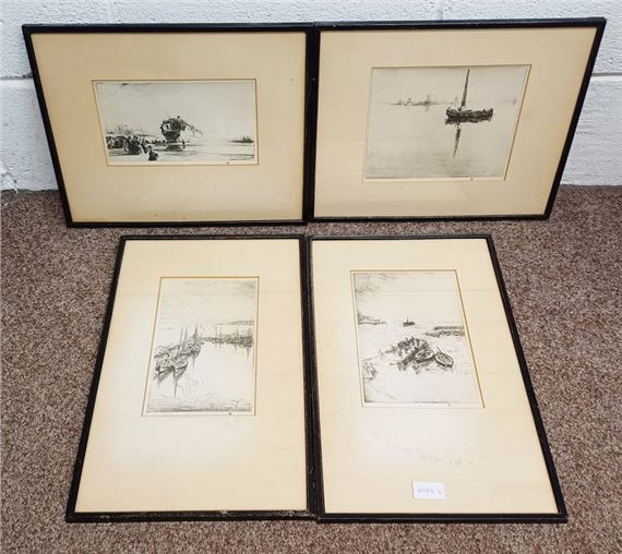 gale at port erroll by James McBey