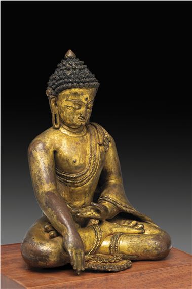 Statue Bouddha Assis, Finition Ancienne, état Comme Neuf, Décoration Intérieure