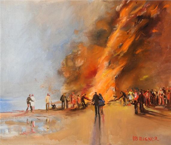 Ib Eisner | Midsommer ved stranden | MutualArt