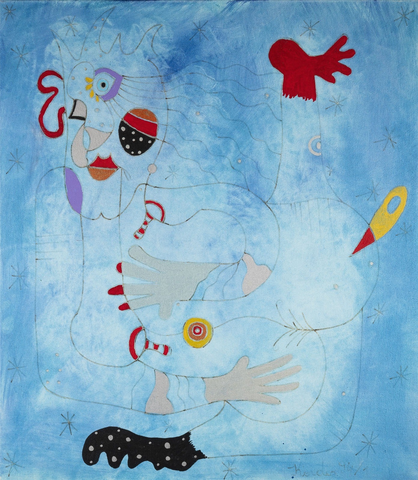 Artwork by Horst Kordes, PAAR FANTASTISCHE KOMPOSITIONEN (1994, Made of Mixed media on canvas