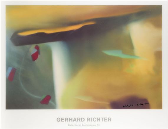 Gerhard Richter | AUSSTELLUNGSPLAKAT 'ÜBERMALTE FOTOGRAFIEN' (2008