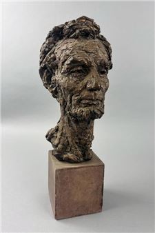1958 Robert Berks Bronzed Abraham Lincoln Bust - Robert Berks