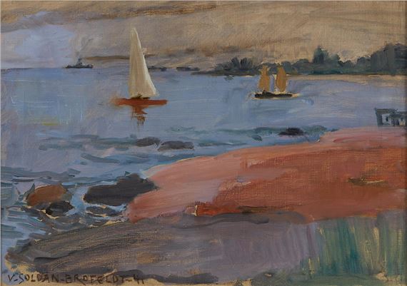 Summer cliffs outside Helsinki by Venny Soldan-Brofeldt, 1941
