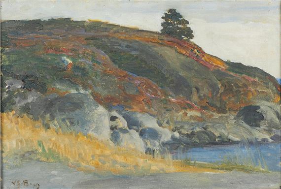 Beach cliffs by Venny Soldan-Brofeldt, 1919
