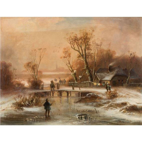 Winterlandschaft by Anton Doll