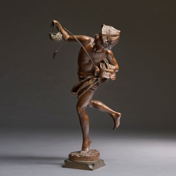 Artwork by Eugène Guillaume, V'la les gendarmes, Made of Bronze