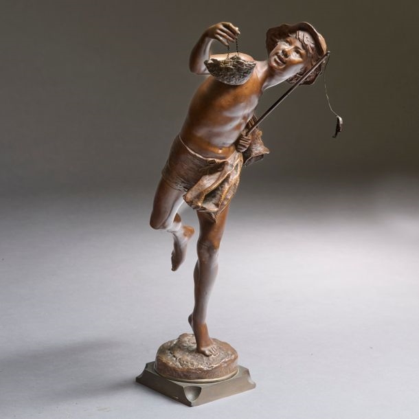 Artwork by Eugène Guillaume, V'la les gendarmes, Made of Bronze