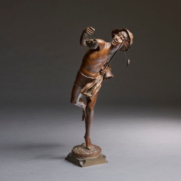 Artwork by Eugène Guillaume, V'la les gendarmes, Made of Bronze