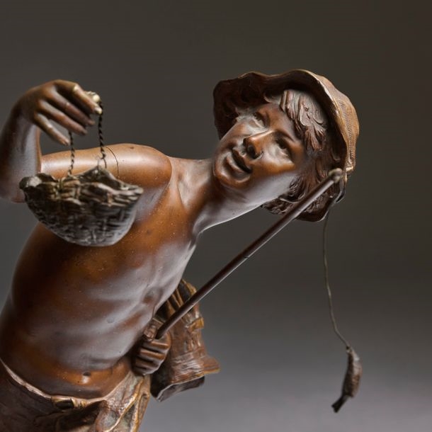 Artwork by Eugène Guillaume, V'la les gendarmes, Made of Bronze