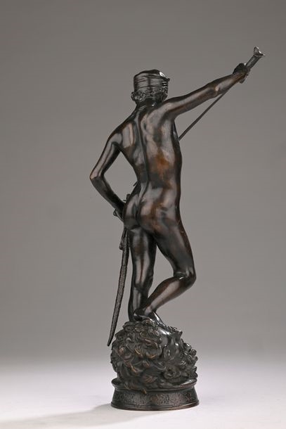 Marius-Jean-Antonin Mercié | David defeating (Circa 1872) | MutualArt