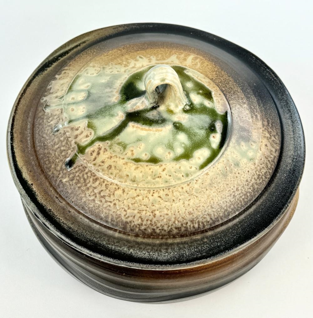 Artwork by Michael Frasca, Pair of Wood Ash Glazed Tureens by Michael Frasca, Made of Wood