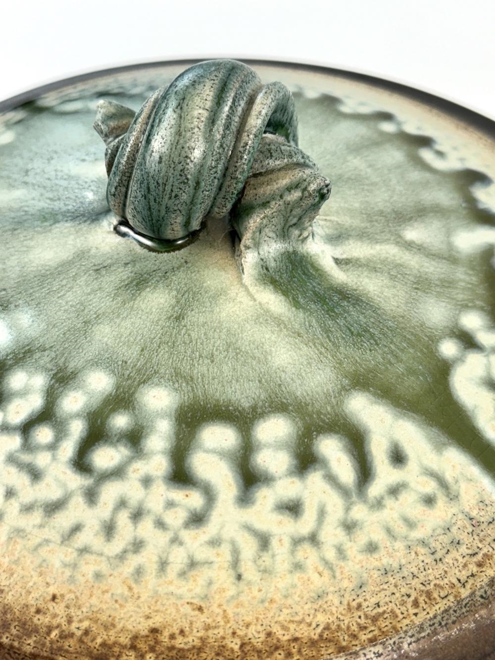 Artwork by Michael Frasca, Pair of Wood Ash Glazed Tureens by Michael Frasca, Made of Wood