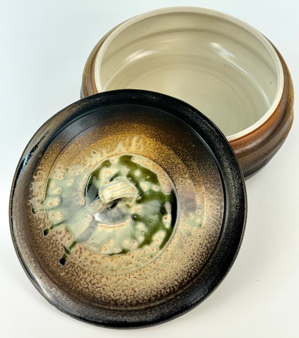 Artwork by Michael Frasca, Pair of Wood Ash Glazed Tureens by Michael Frasca, Made of Wood