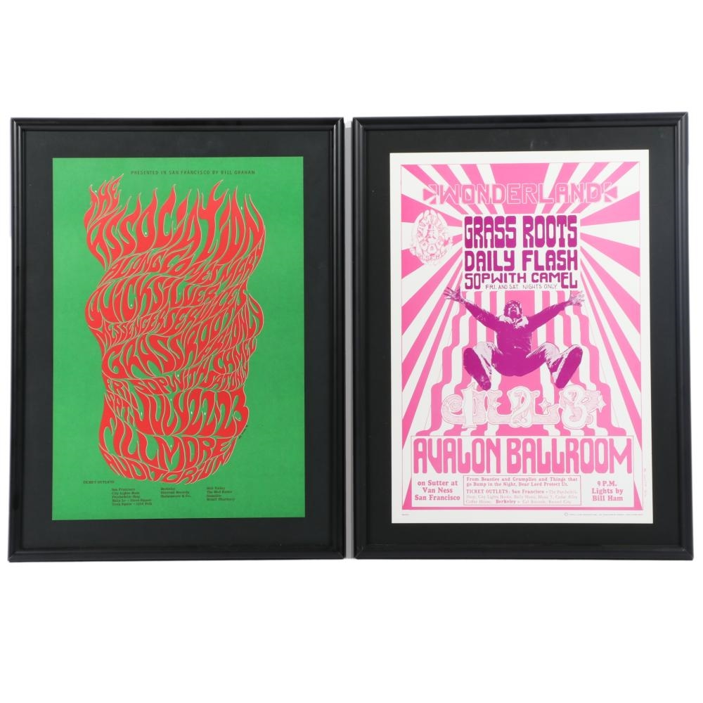 Wes Wilson | Two Wes Wilson (1937-2020) psychedelic concert posters ...