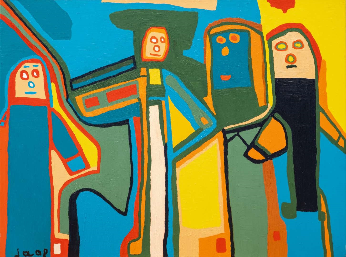 Artwork by Jaap Den Hollander, Katwijkse droom, Made of acrylic on canvas