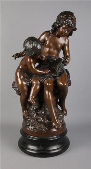 フランス彫刻家オーギュスト・モロー「 LA GRANDE SOEUR Auguste Moreau | La Grande Soeur (The Big Sister) | MutualArt