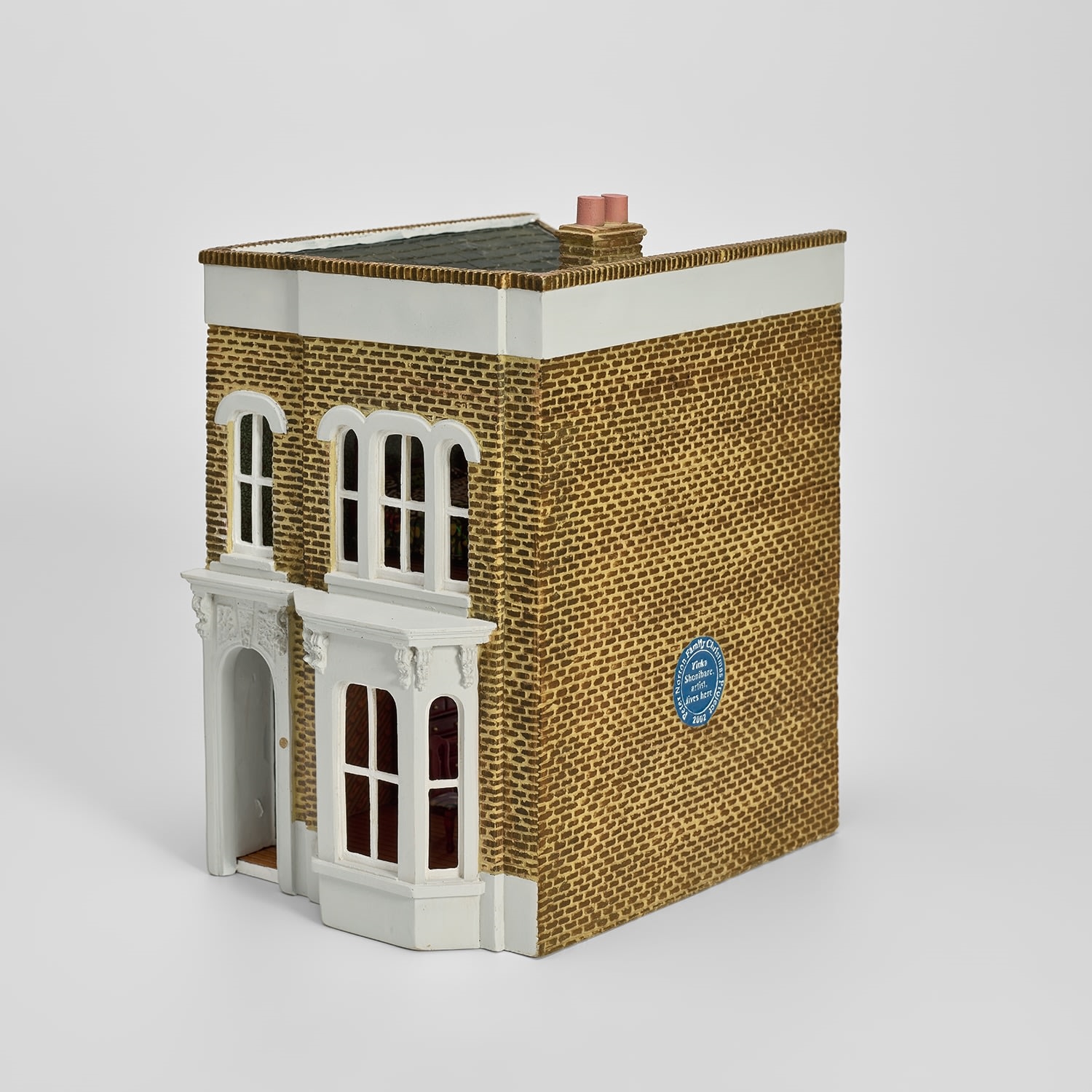 Artwork by Yinka Shonibare, Untitled (Doll House), Made of Multiple comprising cast resin doll house, painted in colours, complete with wooden and fabric-covered furniture