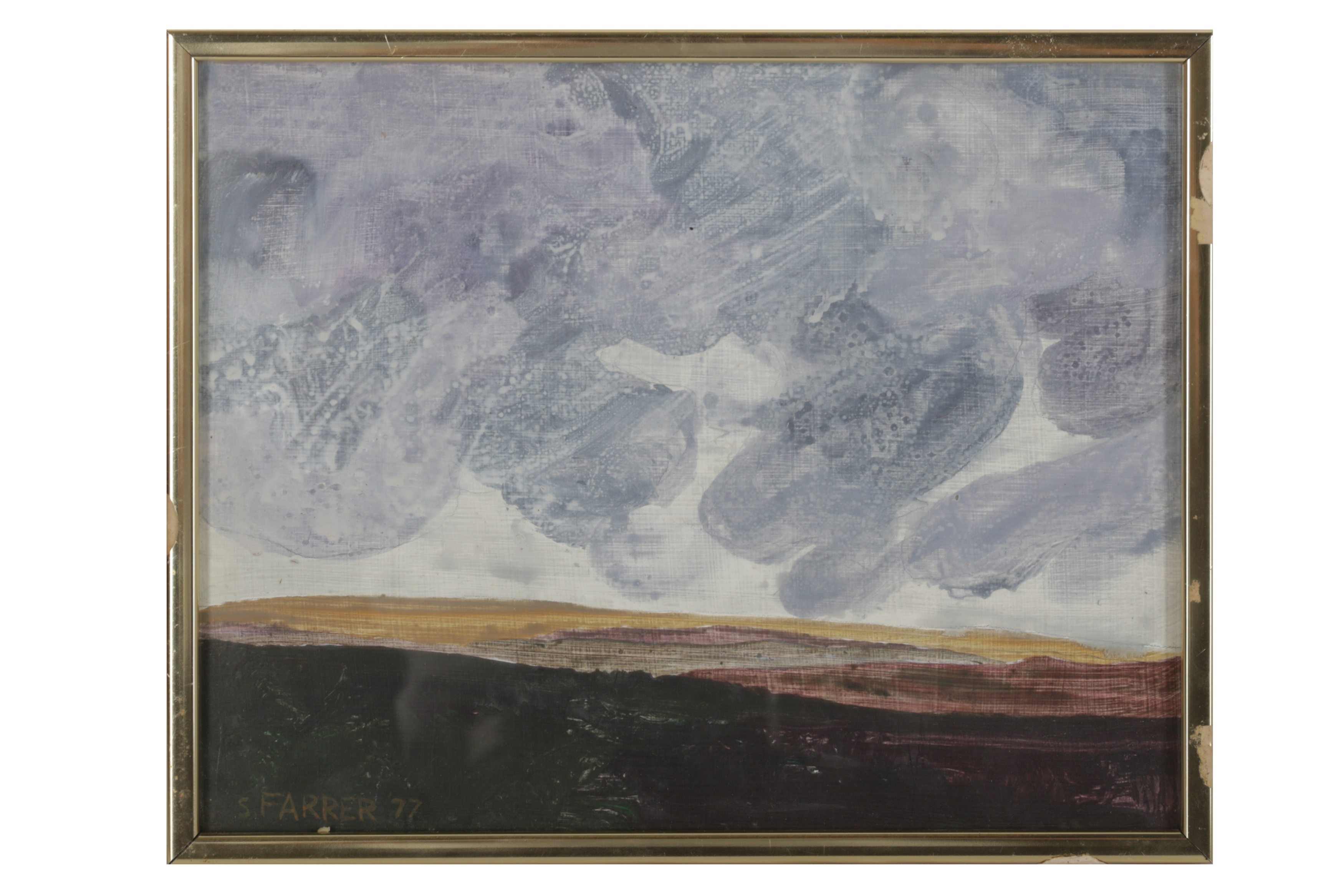 Artwork by Sylvia Farrer Bornarth, Howarth Moor, Made of board