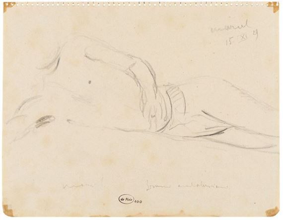 Nude (Marcel) , 1929 by Filippo de Pisis, 1929