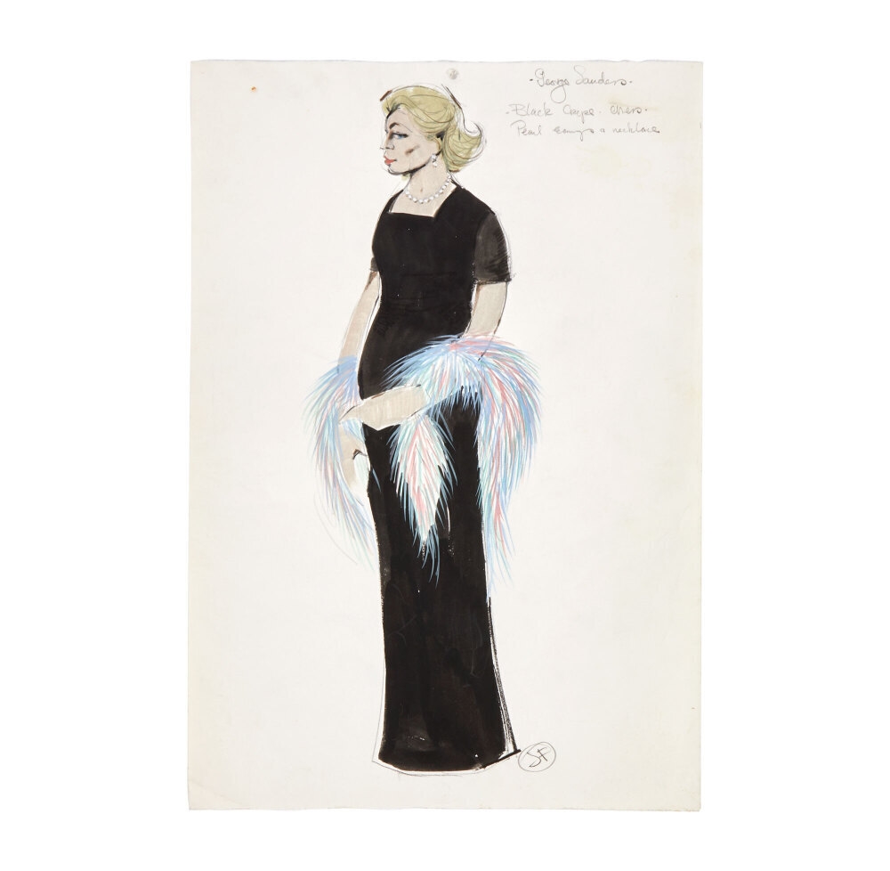 Artwork by John Furniss, The Kremlin Letter | John Furniss Original Costume Designs (B), , , An assortment of nineteen original costume sketches designed by John Furniss for The Kremlin Letter (Twentieth Century Fox, 1970), Made of charcoal