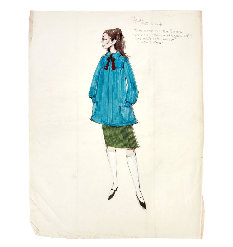Artwork by John Furniss, The Kremlin Letter | John Furniss Original Costume Designs (B), , , An assortment of nineteen original costume sketches designed by John Furniss for The Kremlin Letter (Twentieth Century Fox, 1970), Made of charcoal