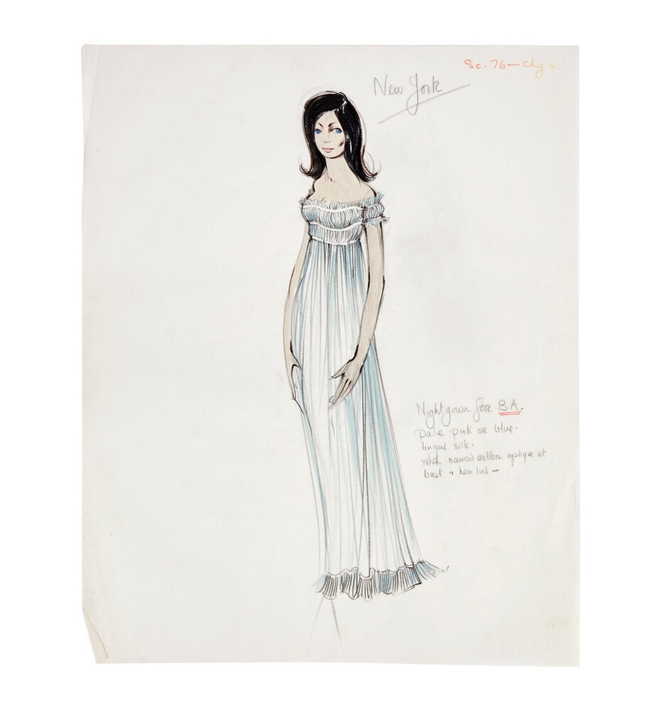 Artwork by John Furniss, The Kremlin Letter | John Furniss Original Costume Designs (B), , , An assortment of nineteen original costume sketches designed by John Furniss for The Kremlin Letter (Twentieth Century Fox, 1970), Made of charcoal