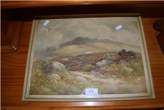 study of a Highland landscape - Edwin Charles Pascoe Holman