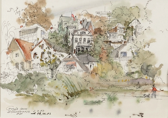 Artwork by Hilde Hudemann, Hudemann, Hilde, Made of ink drawing