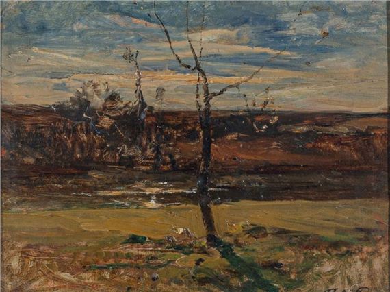 Francois-Auguste Ravier | Preparatory Study for a Landscape with a Dead ...